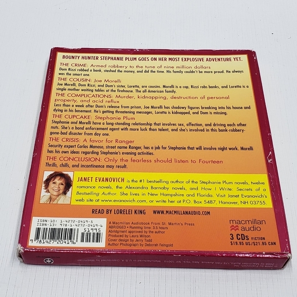 Janet Evanovich CD Audio Book Fearless Fourteen Stephanie Plum Series - Picture 3 of 6